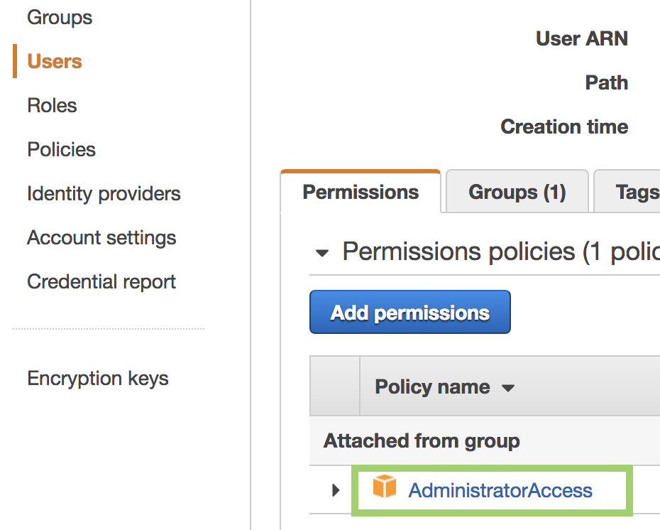 aws administrator access