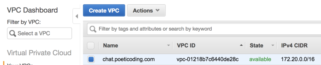 aws vpc
